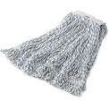Rubbermaid FGA41206WH00 Medium Web Foot Cotton/Synthetic Wet Finish Mop W/ 1&quot; Headband - Pkg Qty 6