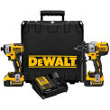 DeWALT 20V MAX XR Li-Ion Cordless Brushless Hammerdrill/Impact Combo Kit 5.0Ah w/ Charger