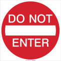Do Not Enter Sign, High Intensity Prismatic Reflective Sign, Aluminum, 30&quot;W x 30&quot;H