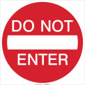 Do Not Enter Sign, High Intensity Prismatic Reflective Sign, Aluminum, 24&quot;W x 24&quot;H