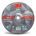 3M 87452 Silver Depressed Center Grinding Wheel, 9&quot; x 1/4&quot; x 7/8&quot; T27, Ceramic Grain, 36 Grit - Pkg Qty 20