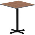 Alera Table Base, Single-Column Steel, 30-3/8"H, Black, Hospitality Series