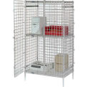 48&quot;W x 24&quot;D x 66&quot;H Poly-Z-Brite&#174; Security Shelving Unit