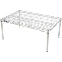 Global Industrial Nexel Chrome Wire Dunnage Rack, 30"W x 24"D x 14"H