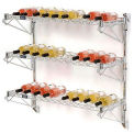 Wine Bottle Rack, Single Wide 3 Shelf Wall Mount 36 Bottle 48&quot;W x 14&quot;D x 34&quot;H