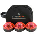 FlareAlert Pro LED Emergency 3 Beacon Kit, Battery Powered, Red