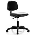 Global Industrial ESD Chair, Vinyl, Black, Armless, Mid Back