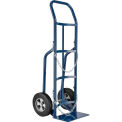 Single Cylinder Hand Truck with Curved Handle, 10&quot; Semi-Pneumatic Wheels, 500 Lb. Cap, 47&quot;H