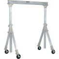 Global Industrial  Adjustable Height Aluminum Gantry Crane, 9'8"W x 9'6-12'H, 2000 Lb. Cap.