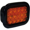 Buyers 5625215, 5.33&quot; Amber Rectangular Turn Signal Light Kit With 15 LED