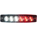 Buyers 8892207, 5.14&quot; Clear/Red Surface Mount Ultra-Thin LED Strobe Light