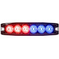 Buyers 8892205, 5.14&quot; Red/Blue Surface Mount Ultra-Thin LED Strobe Light