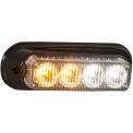Buyers 8891132, 4.875&quot; Amber/Clear LED Mini Strobe Light