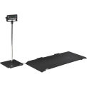 Digital Floor Scale w/ Indicator Stand 1,000 lb x 0.5 lb, 55"L x 20"W x 2-1/2"H Platform