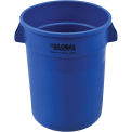 Global Industrial 32 Gallon Garbage Can, Blue, No Lid