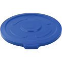 Global Industrial 55 Gallon Garbage Can Lid, Blue