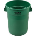 Global Industrial 32 Gallon Garbage Can, Green, No Lid