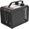 1500/1000W Portable Heater With Adjustable Thermostat, Steel, 120V, Black