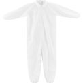Disposable Microporous Coverall, Elastic Wrists/Ankles, White, 3XL, 25/Case