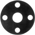 Full Face Fluoroelastomer Flange Gasket for 1-1/2&quot; Pipe-1/16&quot; Thick, Class 150