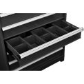 Global Industrial Dividers for 6&quot;H Drawer of Modular Drawer Cabinet 36&quot;Wx24&quot;D, Black