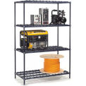 Nexel 24&quot;W x 24&quot;D x 74&quot;H Poly-Z Brite Heavy Duty Wire Shelving, 4 Tiers