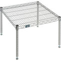 Nexelate Silver Epoxy Wire Dunnage Rack, 30&quot;W x 24&quot;D x 14&quot;H