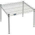 Nexelate Silver Epoxy Wire Dunnage Rack, 30&quot;W x 21&quot;D x 14&quot;H