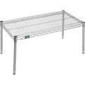 Nexelate Silver Epoxy Wire Dunnage Rack, 36&quot;W x 18&quot;D x 14&quot;H
