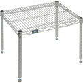 Nexelate Silver Epoxy Wire Dunnage Rack, 30&quot;W x 18&quot;D x 14&quot;H