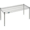 Nexelate Silver Epoxy Wire Dunnage Rack, 36&quot;W x 14&quot;D x 14&quot;H