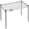 Nexelate Silver Epoxy Wire Dunnage Rack, 30&quot;W x 14&quot;D x 14&quot;H