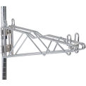 Nexel DPS12C 12&quot; Double Adjustable Shelf Bracket, Chrome