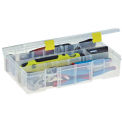 Plano ProLatch StowAway Utility Box, 4-15 Adj Compartment, 14&quot;L x 9-1/8&quot;W x 3-1/4&quot;H, Clear - Pkg Qty 3