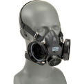 MSA 808075 Comfo Classic&#174; Half-Mask Respirator, Small, Black