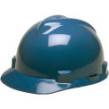 MSA V-Gard® Hard Hats, Front Brim, Fas-Trac® Suspension, Blue, 475359