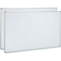 Global Industrial Porcelain Dry Erase Whiteboard - 96 x 40 - Aluminum - Pack of 2