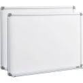 36&quot;W x 24&quot;H Magnetic Whiteboard, Steel Surface with Aluminum Frame, 2/Pk