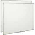 48&quot;W x 36&quot;H Double Sided Melamine Dry Erase Whiteboard, 2/Pk