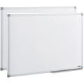 36&quot;W x 24&quot;H Double Sided Melamine Dry Erase Whiteboard, 2/Pk