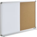 Global Industrial 36"W x 24"H Combination Board - Whiteboard/Cork