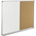 Global Industrial 48"W x 36"H Combination Board - Whiteboard/Cork