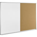 Global Industrial 72"W x 48"H Combination Board - Whiteboard/Cork