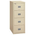 Fireking Fireproof 4 Drawer Vertical File Cabinet 4P1825-CPA, Legal-Letter, 17-3/4&quot;x25-1/16&quot;x52-3/4&quot;