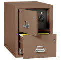 Fireking Fireproof 2 Drawer Vertical Safe-In-File, Legal, Tan, 20-13/16&quot;Wx31-9/16&quot;Dx27-3/4&quot;H