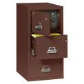 Fireking Fireproof 3 Drawer Vertical Safe-In-File, Legal, Brown, 20-13/16&quot;Wx31-9/16&quot;Dx40-1/4&quot;H