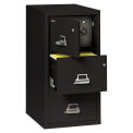 Fireking Fireproof 3 Drawer Vertical Safe-In-File, Legal, Black, 20-13/16&quot;Wx31-9/16&quot;Dx40-1/4&quot;H