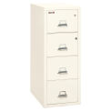 Fireking Fireproof 4 Drawer Vertical Safe-In-File, Legal, Ivory White, 20-13/16&quot;Wx31-9/16&quot;Dx52-3/4&quot;H
