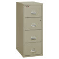 Fireking Fireproof 4 Drawer Vertical Safe-In-File, Legal, Pewter, 20-13/16&quot;Wx31-9/16&quot;Dx52-3/4&quot;H