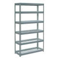 Global Industrial Extra Heavy Duty Shelving 48"W x 12"D x 84"H With 6 Shelves, Wire Deck, Gry